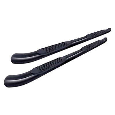 For Ford F-150 15-21 4" Cab Length Black Oval Curved Step Bars Foto 1 de 2