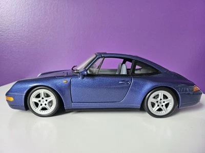 Porsche 911 / 993 Carrera Targa Bleu Blue UT Models 1/18 27823 Endommagé Damaged - Photo 1/4