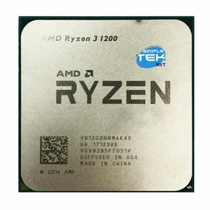 AMD Ryzen 3 1200 CPU Processor AM4 Bulk Tray Without Gpu Integrated Video Card - Picture 1 of 5