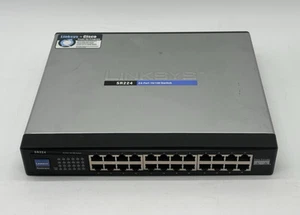 Linksys SR224 24 Port 10/100 Mbps Network Switch No Power Supply - Picture 1 of 6