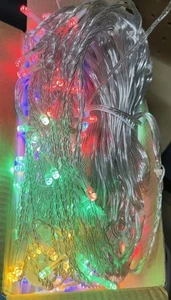 JMEXSUSS 400 LED Icicle Lights Warm White Multicolor Remote - Picture 1 of 14