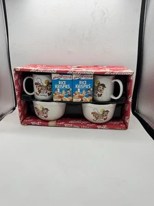 2001 Kellogg’s Rice Krispies Snap Crackle Pop Bowl And Mug 6 Piece Gift Set - Picture 1 of 21