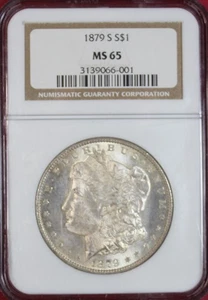 1879-S MORGAN DOLLAR  NGC MS65 - Picture 1 of 4