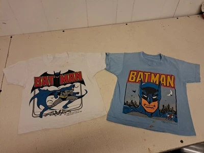 Camisas vintage de Batman 1988 DC Comics 2 puntada única para niños pequeños ambas raras leer descripción Foto 1 de 4