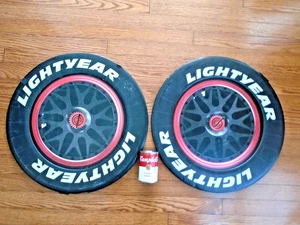 (2) AMC Promo cardboard- PIXAR- LIGHTYEAR  Tires - Picture 1 of 2