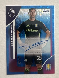 Topps Premier League 25/26 Signed Aston Villa Emiliano Martinez Card 137/150 - Bild 1 von 1