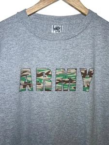 Camiseta De Colección Ejército Camuflada de Estados Unidos Gris Talla Grande Años 90 - Imagen 1 de 7