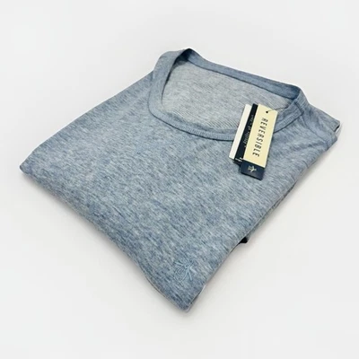 Original Penguin Reversible Soft Fleece Pullover Crewneck Blue Heather Denim 2XL - Imagem 1 de 4