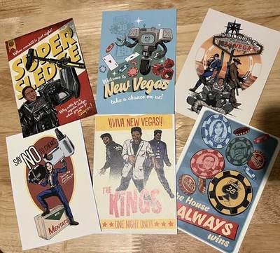 BETHESDA SET OF FALLOUT SEASON 2 PROMO POSTCARDS FROM AMAZON PRIME VIDEO LONDON PREMIERE