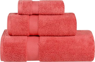 Zero Twist 100% Cotton Towel Set, 3-Piece Set, Extra Soft Bath Towel, Face To... - Image 1 of 4
