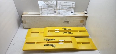 2 RIVIERA PLANER BOARDS DUAL YELLOW COLLAPSIBLE SET TROLLING WALLEYE FISHING - Image 1 of 4