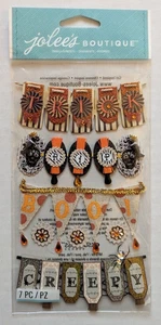 Jolee's Boutique HALLOWEEN 3-D Aufkleber~BANNER~gruselig~RIP~Leckerli~BOO! - Bild 1 von 2