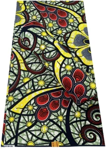 Polyester Veritable Ankara Wax Print-sell by 6 Yards- for Dresses - Picture 1 of 3