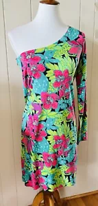 Lilly Pulitzer Whitaker Skip in It dress Size LG, long sleeve floral, EC - Picture 1 of 6