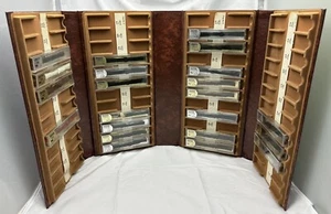 Vintage Mormac Gemex Store Sales Display Case w/ 22 Leather Watch Bands 8-13mm - Picture 1 of 16