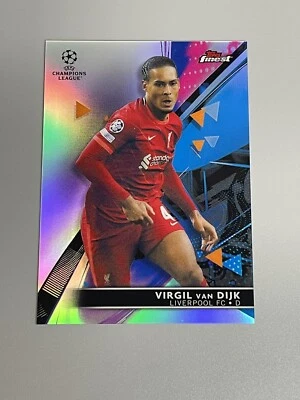 Virgil van Dijk 2021-22 Topps Finest Champions League Refractor #72 Liverpool - Image 1 of 2
