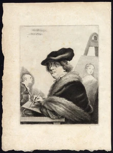Antique Print-THOMAS WORLIDGE-REMBRANDT-PORTRAIT-Worlidge-1768 - Picture 1 of 1