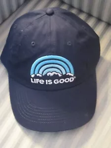 NWT LIFE IS GOOD ADULT CHILL CAP .."SNOW MOUNTAIN HORIZON" (OSFA) - Picture 1 of 3