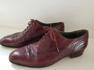 Bruno Magli Vera Cuoio Men's Brown Leather Lace Up Shoes Size 11M - Picture 1 of 9