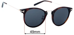 Lentes de repuesto para gafas de sol SFx para Tom Ford Jamieson TF673 - 49 mm de ancho - Imagen 1 de 26