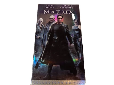 The Matrix (VHS, 1999, Collectors Edition) Keanu Reeves, Laurence Fishburne - Image 1 of 2