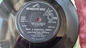 7" Louis Armstrong - What a wonderful world/ Cabaret - 1967 *EX (Clean sound - Picture 1 of 4
