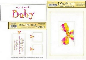 OUR SWEET BOY 6 Die Cut Embellishments - My Mind's Eye This & That Sets SALE - Picture 1 of 1