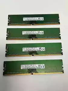 HYNIX 32GB Kit 4X8GB 1RX8 PC4-2666V-UA2-11 DDR4 Desktop MEMORY HMA81GU6DJR8N-VK - Afbeelding 1 van 1