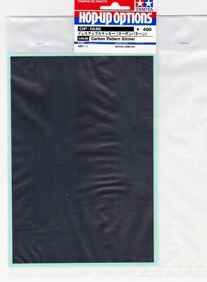 Graphite-Carbon Fibre sticker sheet for 1:10 RC car or truck. Tamiya part #54646 - Image 1 of 2
