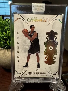 2018-19 PANINI FLAWLESS CHRIS WEBBER Diamond 1/5 ๐ฅ ๐ฅ ๐ฅ Sealed - Picture 1 of 2
