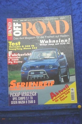 Off Road (X) 6/97 Mercedes G 300 TD SsangYong Musso Chevy K 3500 Opel Campo - Immagine 1 di 2