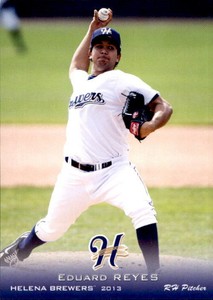 2013 Helena Brewers Grandstand #31 Eduard Reyes Dominican Republic Baseball Card