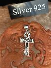 Silver Cross With Egyption Detailing Pendant With Silver Necklace