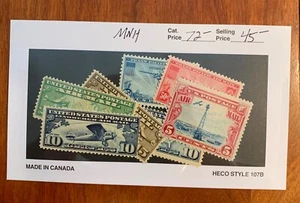 U.S.  FRÜHE LUFTPOSTMARKEN, POSTFRISCH, SCHÖNE KNACKIGE BEISPIELE, LEUCHTENDE FARBE, LOT VON (7) - Bild 1 von 3