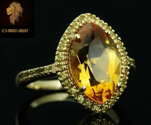 NEW / Sonia Bitton / Honey Citrine & Yellow Sapphire Ring / 14K - Picture 1 of 9