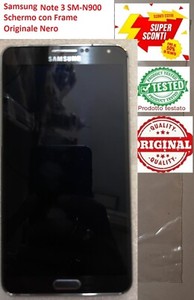 Samsung Galaxy Note 3 SM-N900 Black Original LCD Screen + Touch Screen + Frame