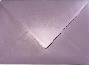 C5 Sobres LILA PERLA para Tarjetas de Felicitación Boda Invitación Artesanías - Imagen 1 de 1