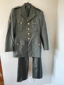 US Army Anzug Uniform Vintage Jacke komplett mit Patches & Hose 36R 31x31 - Bild 1 von 16