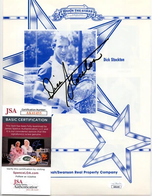 Dick Stockton Signed Tennis Sports Celeb Carniv-Touch The Star Magazine Page JSA - Image 1 of 3