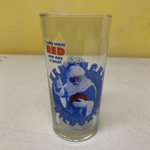 Kentucky Wildcats Santa Christmas Glass Cover