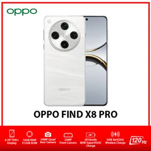OPPO Find X8 Pro 5G GLOBAL Ver. Dual SIM Android Mobile Phone – White/16GB+512GB - Picture 1 of 6