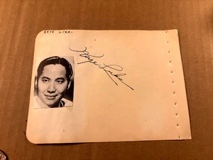 Keye Luke & Philip Merivale Very Rare Very Early 2x Autographed Page 40s - Picture 1 of 7