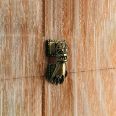 Renovators Supply Brass Polished Victorian Woman Hand Shaped Front Door Knocker - Image 1 of 4