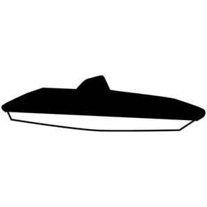NEW YAMAHA 21' FSH NON T-TOP MOORING COVER 2018-2019 BLACK MAR-FSH21-BT-18 - Picture 1 of 2