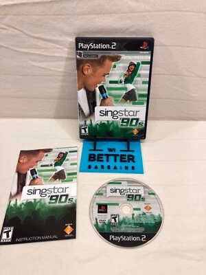 Singstar '90s (PS2, London Studios, 2008) Complete W/Manual *VGC* ~Tested/Works! - Image 1 of 4