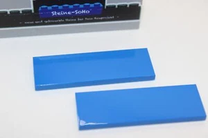 Lego (c) 2x Fliese 2x6 - tile - blau - 69729 - Platte / Fliesen - Bild 1 von 1