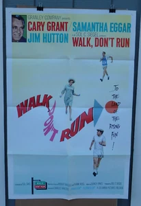 WALK DON'T RUN  MOVIE POSTER U.S. 1 SHEET 27"x41" cary grant samantha eggar - Picture 1 of 7