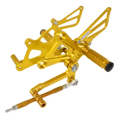 Reposapiés ajustables dorados para HONDA CBR250R 11-15 CBR300R CB300F NC51 Foto 1 de 4