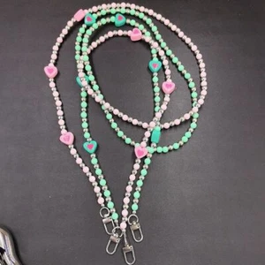 Beads Wallet Necklace Chain Hanging Crossbody Bag Chain Doll - Photo 1 sur 16