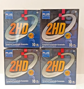 4 CAJAS CON PRECINTO 40 DISKETTES 2 HD PLUS OFFICE 3,5 - Photo 1/1